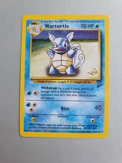 Wartortle 63/130 Gold W stamped PROMO Pokemon TCG Base Set 2 (2000) NM - Image 1