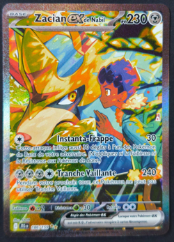 Carte Pokemon Zacian EX de Nabil 186/159 JTG EV9 EV09 Aventures Ensemble NEUVE - Image 1