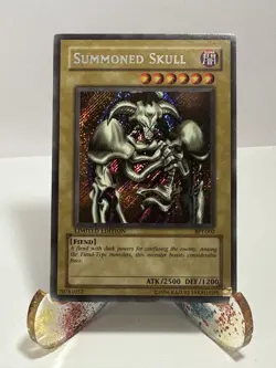 Konami Yu-Gi-Oh! Summoned Skull BPT-002 2002 Tin Secret Rare Limited Fiend - Image 1