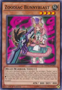 Zoodiac Bunnyblast - MP17-EN182 - Common - 1st Edition - Lightly Played - Image 1