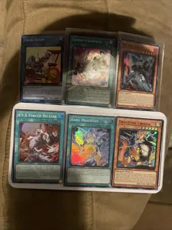 Lot Of 6 Justice Hunters Holo Yugioh Cards. All Near Mint +Bonus FREE SHIPPING! - Image 1