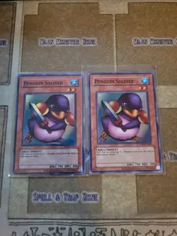 YUGIOH 2X PENGUIN SOLDIER RP01-EN089 SUPER UNLIMITED ED NM 2020 - Image 1