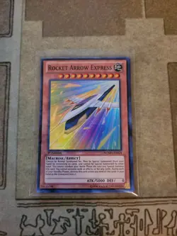 YUGIOH ROCKET ARROW EXPRESS NUMH-EN024 SUPER 1ST ED NM - Image 1