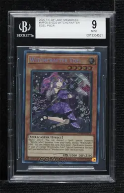 Witchcrafter Edel Prismatic SE 1st Ed. YuGiOh Tin of Lost Memories BGS 9 MINT - Image 1