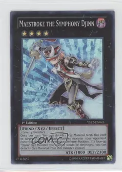 Maestroke the Symphony Djinn 1st Ed. YuGiOh Starter Deck 12: XYZ #YS12-EN043 - Image 1