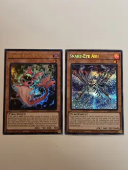 Snake-Eye Ash MP24-EN110 Prismatic Secret Rare Yugioh 1st Edition Mint + BONUS - Image 1