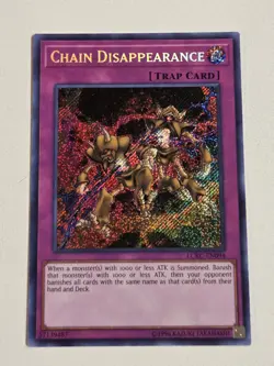 Chain Disappearance LCKC-EN094 Secret Rare Yugioh Unlimited Mint Yummy Counter - Image 1