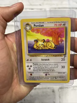 Pokemon BASE SET 2 Card 56/130 Persian Vintage Vtg NM/MT Never Played Nintendo - Image 1