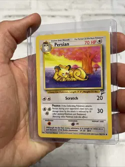 Pokemon BASE SET 2 Card 56/130 Persian Vintage Vtg NM/MT Never Played Nintendo - Image 2