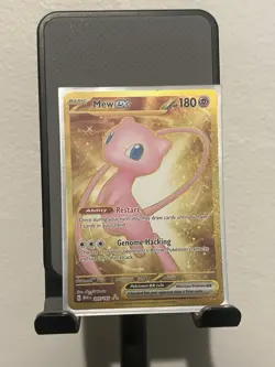 Pokemon Mew EX 205/165 Gold Secret Rare Scarlet & Violet Card NM-Mint Condition - Image 1