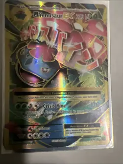 Pokemon TCG Mega-Venusaur-EX Evolutions Holo Full Art Ultra Rare Card 100/108 - Image 1