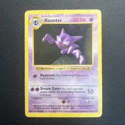 Haunter 29/102 Base Set Shadowless WOTC Vintage 1999 Pokemon TCG Card - HP - Image 1