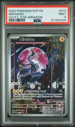 Miraidon Pokemon Center ETB Promo SVP 013 Mint Pokemon Card PSA 9 - Image 1