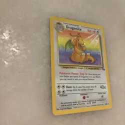 Pokemon TCG Dragonite 4/62 1999 Fossil Set Rare Holo Card HP - Image 2