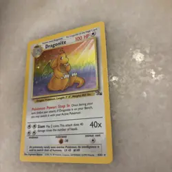 Pokemon TCG Dragonite 4/62 1999 Fossil Set Rare Holo Card HP - Image 3