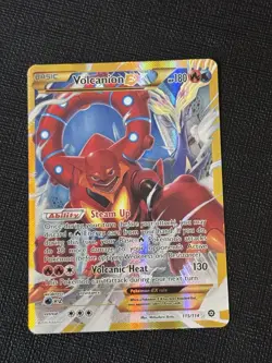 Volcanion EX 115/114 Pokemon TCG XY Steam Siege Secret Rare Holo Card - Image 1
