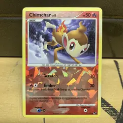 Chimchar 12/17 - CRACKED ICE Reverse Holo - POP SERIES 8 - - POKEMON CARD - - Image 1