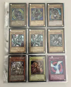 Yugioh Vintage 13 Foil Card Binder Lot Dark Magician Blue-Eyes BPT Red-Eyes 2002 - Image 2