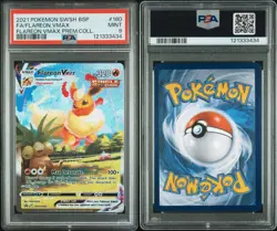 2021 Pokemon Flareon VMAX SWSH180 PSA 9 Mint Full Art Black Star Promo Card - Image 3