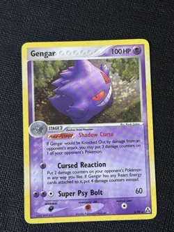 Pokemon TCG Gengar 5/92 EX Legend Maker 2006 Holo Rare Card LP/NM - Image 1