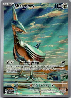 Skarmory 209/191 Illustration Rare Surging Sparks Pokemon Near Mint - Image 1