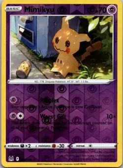 Mimikyu 080/196 Rare Lost Origin Pokemon Reverse Holo Near Mint - Image 1