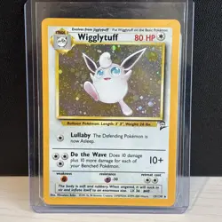 Pokemon TCG Wigglytuff Holo Rare Card 19/130 Base Set 2 - Image 1