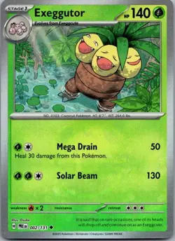 Exeggutor (Master Ball Pattern) 002/131 Holo Prismatic Evolutions Pokemon NM - Image 1