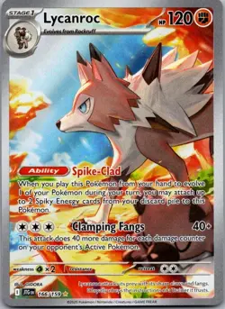 Lycanroc 166/159 Illustration Rare Journey Together Pokemon Holo Near Mint - Image 1