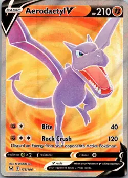 Aerodactyl V 179/196 Ultra Rare Lost Origin Pokemon Holo Near Mint - Image 1