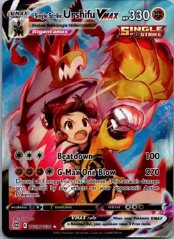 Single Strike Urshifu VMAX TG19/TG30 Holo Brilliant Stars Trainer Gallery NM - Image 1