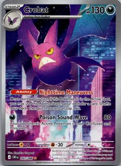 Crobat 093/086 Holo Illustration Rare Chaos Rising Pokemon Near Mint - Image 1