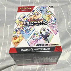 Pokemon TCG Prismatic Evolutions Booster Bundle Box English 6 Packs 2025 - Image 1
