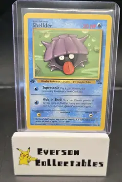 Shellder 1st Edition Fossil 54/62 Common WOTC Vintage Pokemon - Image 1