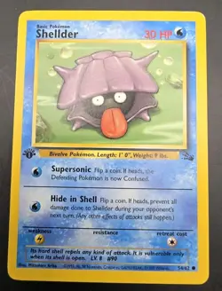Shellder 1st Edition Fossil 54/62 Common WOTC Vintage Pokemon - Image 2