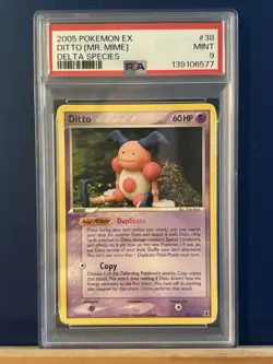Pokemon TCG Delta Species Ditto 38/113 37/113 62/113 Graded English 2005 Lot - Image 1