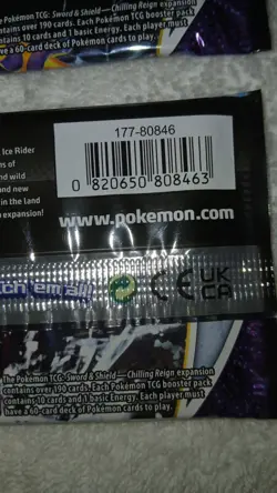 Pokemon Lot of 4 Packs Sword&Shield New Sealed: 2ea.Vivid Voltage Chilling Reign - Image 4