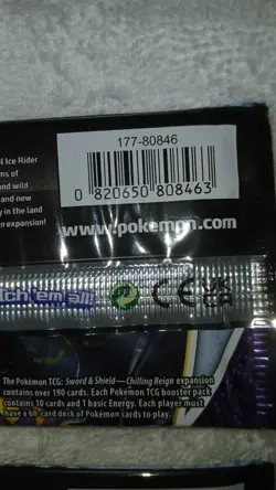 Pokemon Lot of 4 Packs Sword&Shield New Sealed: 2ea.Vivid Voltage Chilling Reign - Image 5