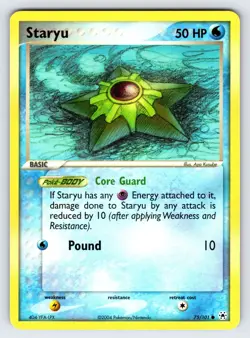 Staryu 75/101 2004 EX Hidden Legends Pokemon Card TCG Nintendo Common - Nm/Vlp - Image 1