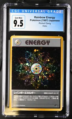 Rainbow Energy Holo Rocket Gang Pokemon Japanese CGC 10 Gem Mint - Image 2