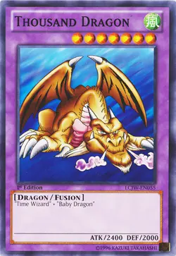 YUGIOH - Thousand Dragon - LCJW-EN055 - Common - 1st Edition - LP - FLAT RATE SH - Image 1