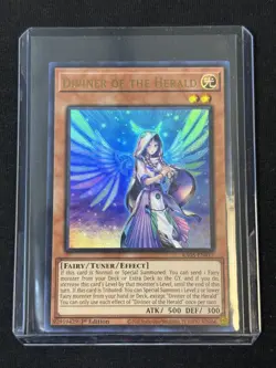YU-GI-OH! CARD RA05-EN017 DIVINER OF THE HERALD FAIRY HOLO ULTRA RARE 1ST ED - Image 1