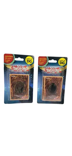 2 Konami YU-GI-OH Trading Cards Blister Pack DOLLAR GENERAL Exclusive 10 +1 Rare - Image 1