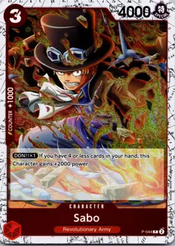 One Piece Sabo - P-044 (Pirate Foil) Foil PR Premium Booster -The Best- Vol. 2 P - Image 1
