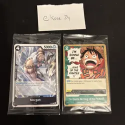 One Piece Promo - SEALED-I’m Gonna Be King Of The Pirates!! P-024 & Morgan P-026 - Image 1