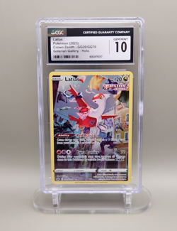 Pokemon TCG CGC 10 Latias GG20/GG70 Crown Zenith Galarian Gallery Holo ENG 2023 - Image 1
