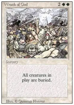Wrath of God - Damaged / Poor MTG Revised - Image 1