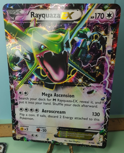 JUMBO CARD Pokemon Rayquaza EX #XY66 Pokemon TCG Promo 2015 - Image 1