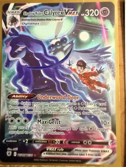 Pokemon Pokemon TCG Holo Full Art VMAX/EX/Mega 5-Card Lot Calyrex & More - Image 1