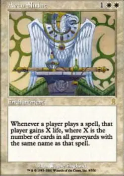 Aven Shrine ~ Heavily Played Odyssey MTG Magic UltimateMTG White Card - Image 1